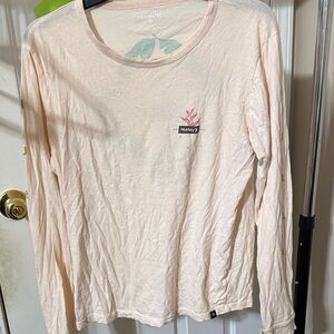 Women’s Long Sleeve Peach Hurley Shirt size Small